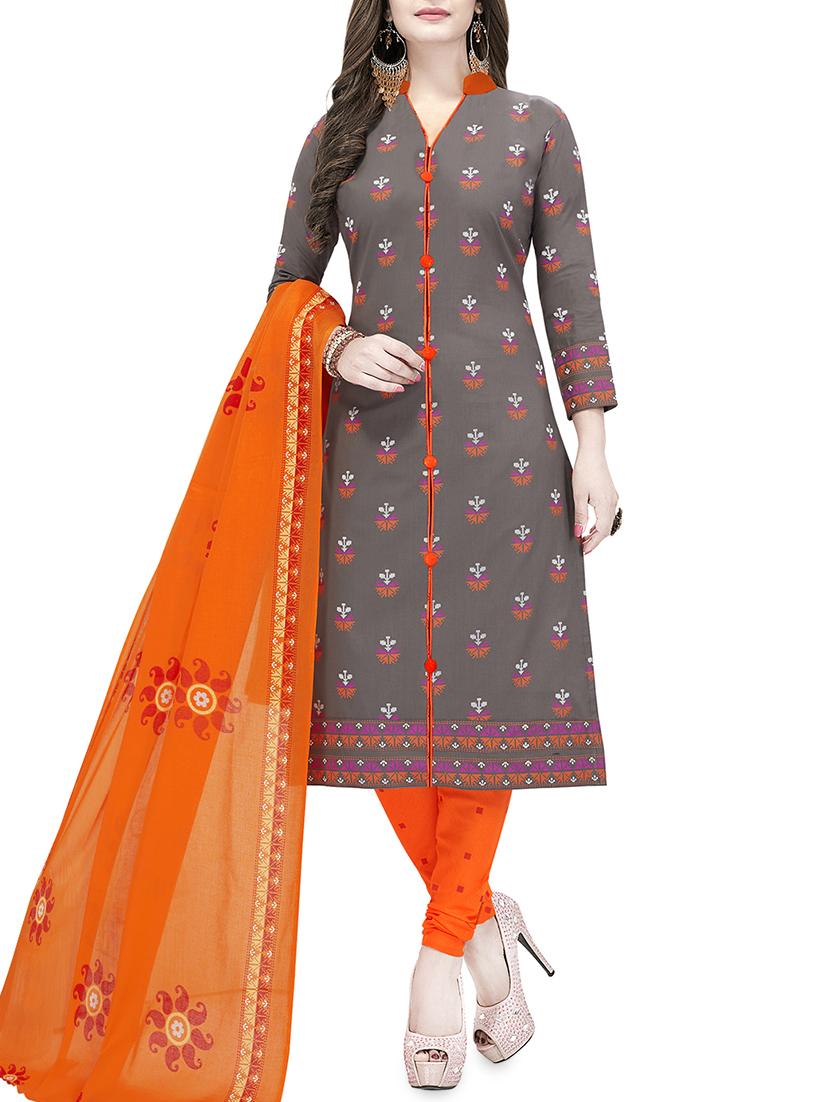 printed unstitched suit - 16029290 - Zoom Image - 1