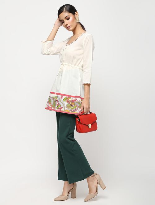 kalamkari a-line kurti - 16029415 - Standard Image - 1