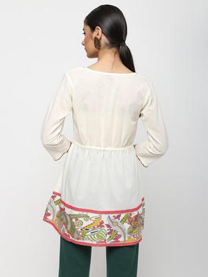 kalamkari a-line kurti - 16029415 - Standard Image - 4