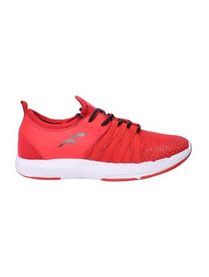 red lace-up sports shoes - 16029456 - Standard Image - 2