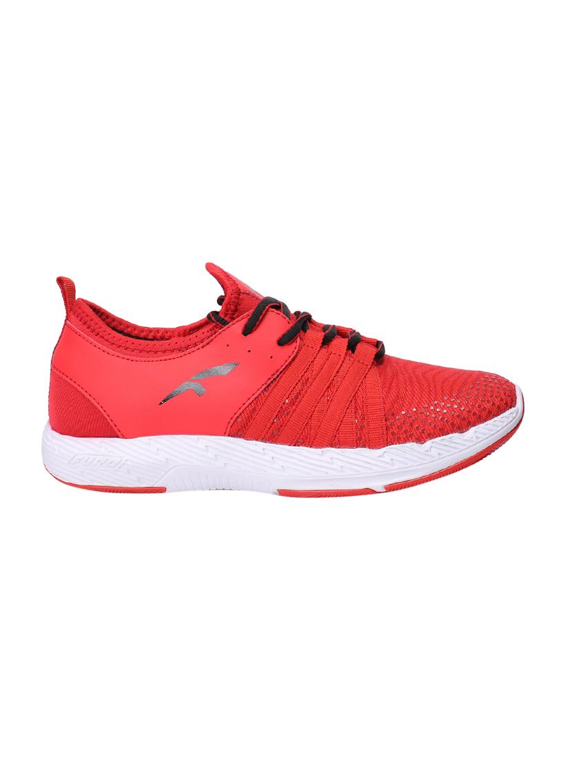 red lace-up sports shoes - 16029456 - Zoom Image - 2