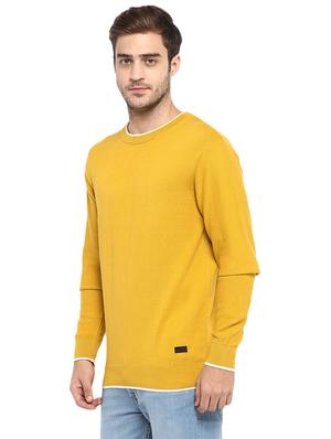 yellow cotton pullover - 16029480 - Standard Image - 2