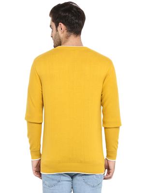 yellow cotton pullover - 16029480 - Standard Image - 3