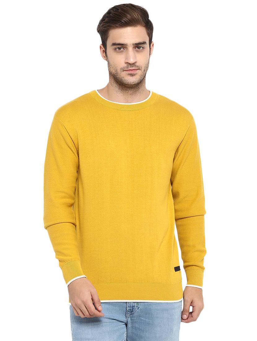 yellow cotton pullover - 16029480 - Zoom Image - 1