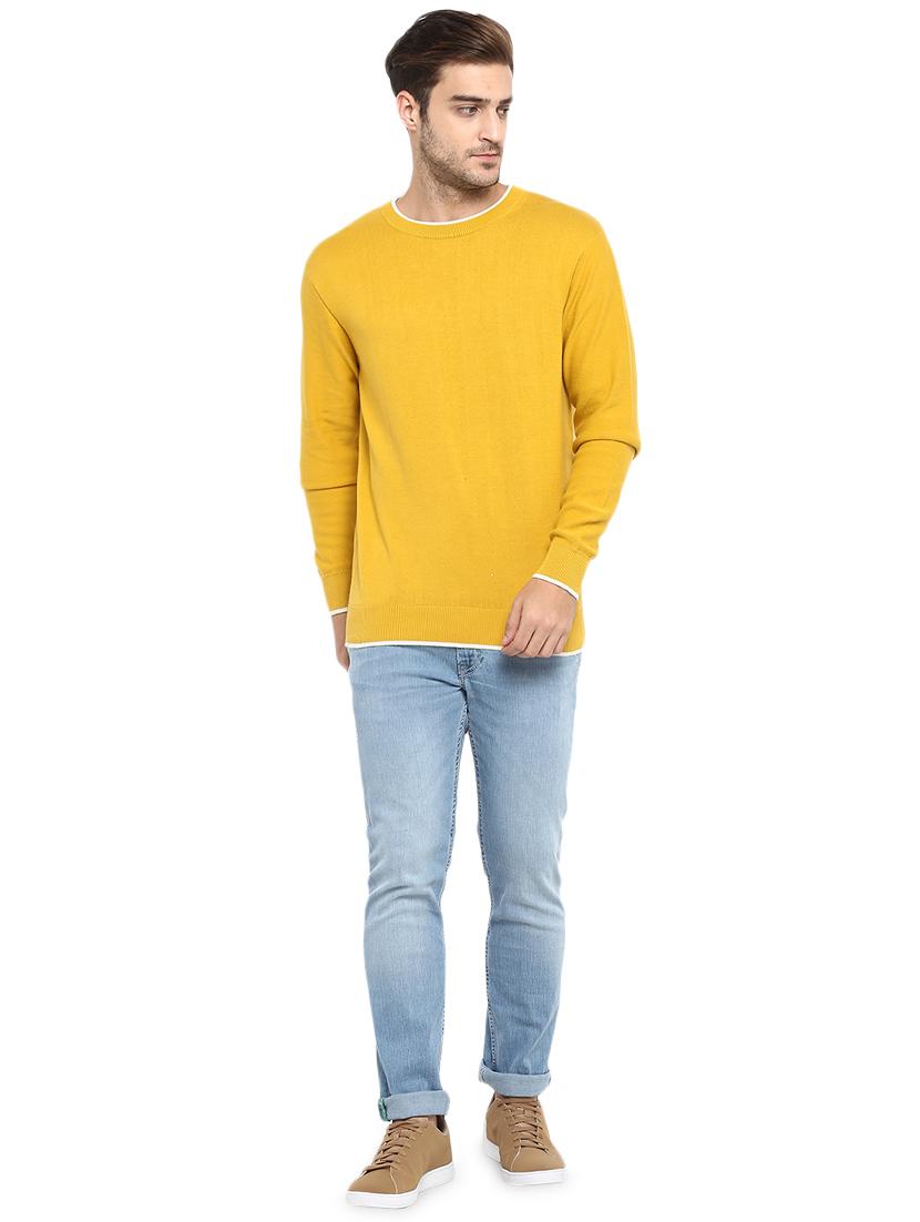 yellow cotton pullover - 16029480 - Zoom Image - 4
