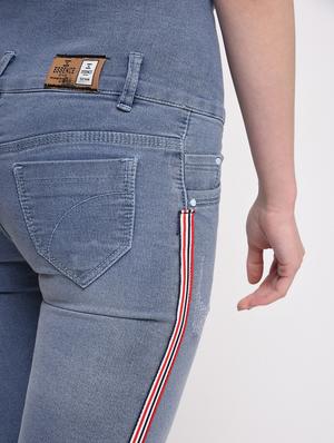 side taped distressed jeans - 16029812 - Standard Image - 6