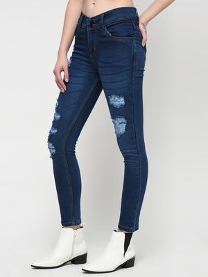 stone washed distressed jeans - 16029813 - Standard Image - 2