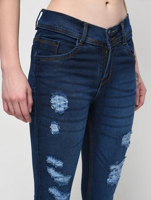 stone washed distressed jeans - 16029813 - Standard Image - 5