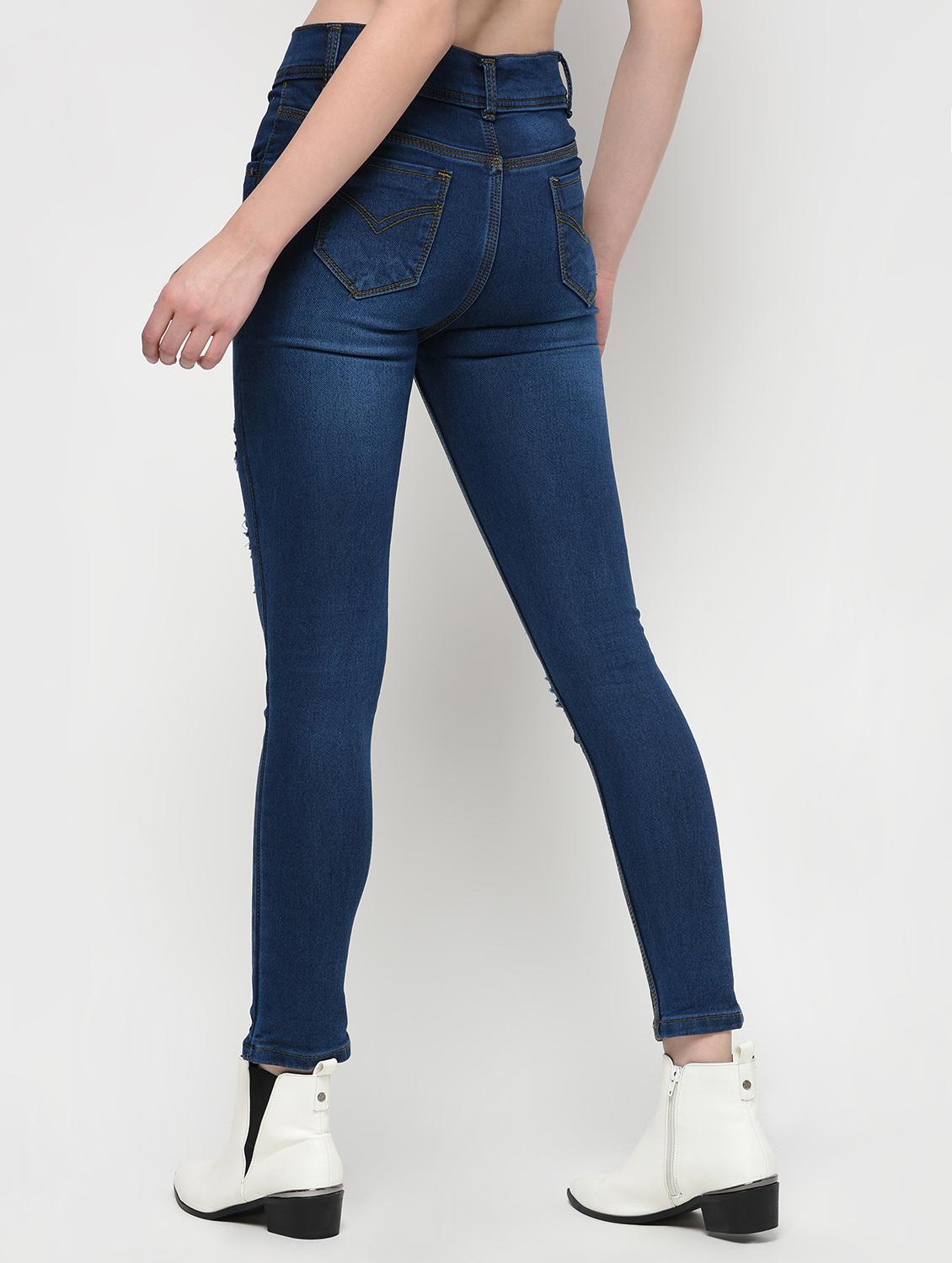 stone washed distressed jeans - 16029813 - Zoom Image - 3