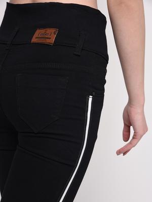 side taped high rise jeans - 16029817 - Standard Image - 6