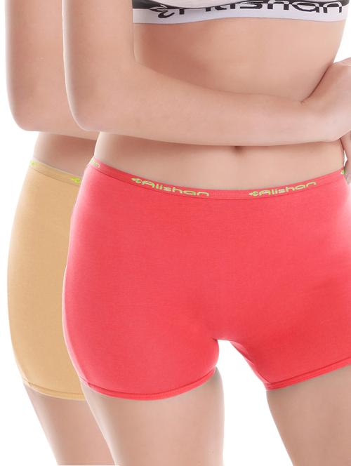 set of 2 mid rise boy shorts - 16030394 - Standard Image - 1