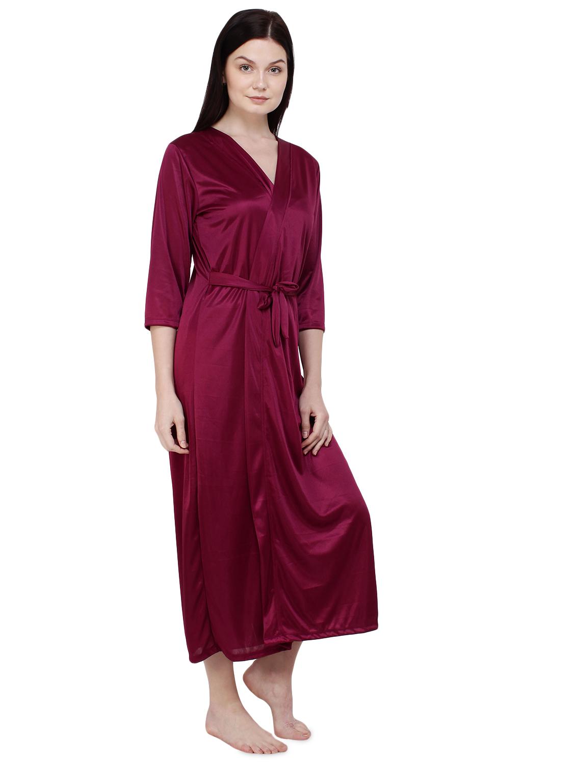 tie knot detail nightwear set - 16030459 - Zoom Image - 2