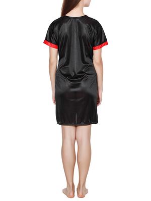 contrast detail sleepwear robe - 16039292 - Standard Image - 3