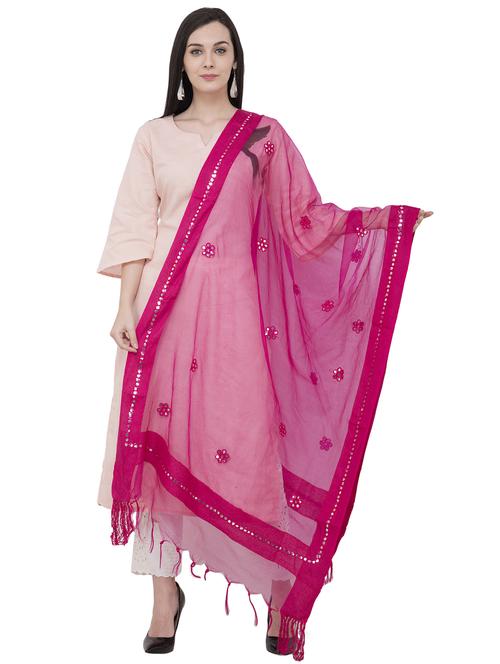 embroidered organza dupatta - 16039394 - Standard Image - 1