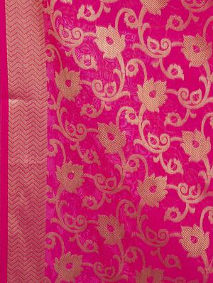 self-design chanderi dupatta - 16039421 - Standard Image - 2