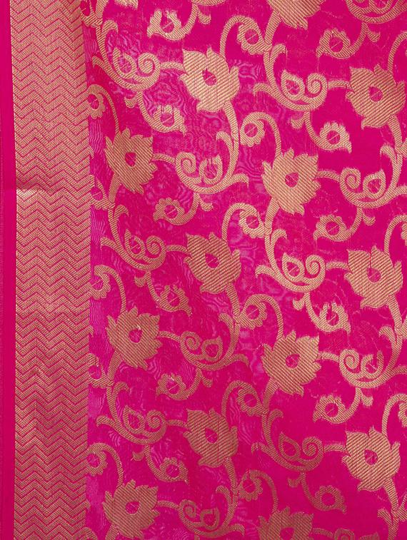 self-design chanderi dupatta - 16039421 - Zoom Image - 2