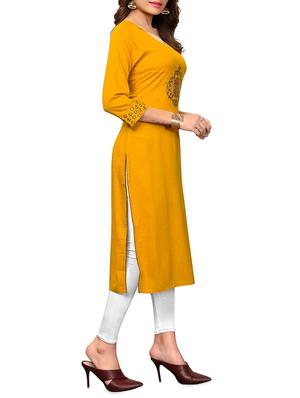 embroidered straight kurta - 16039471 - Standard Image - 2