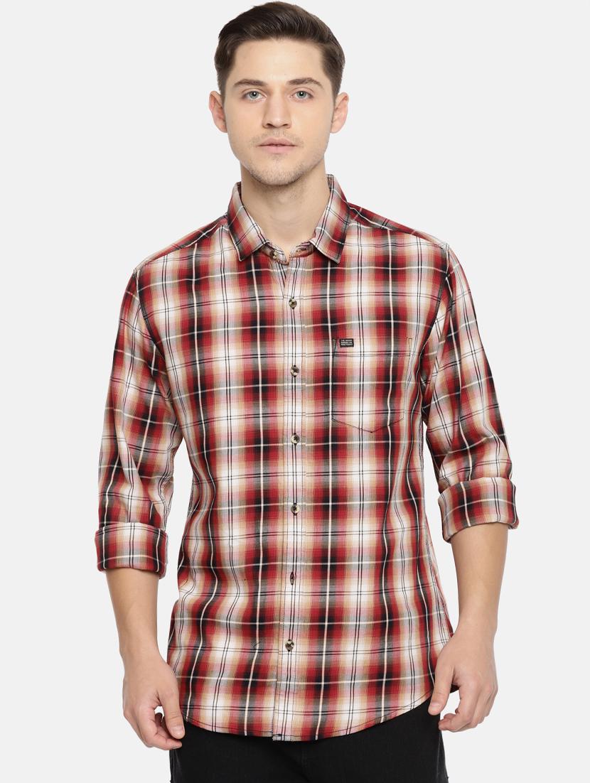red checkered casual shirt - 16039582 - Zoom Image - 1