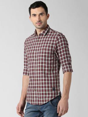 red printed casual shirt - 16040232 - Standard Image - 2