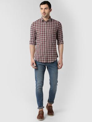 red printed casual shirt - 16040232 - Standard Image - 4
