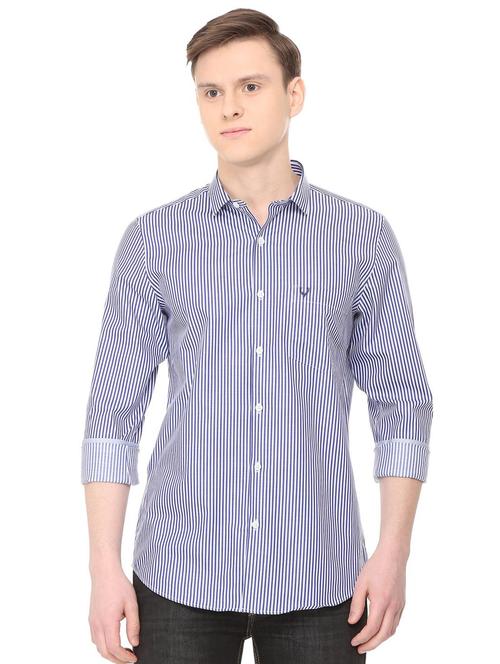 blue cotton casual shirt - 16040245 - Standard Image - 1