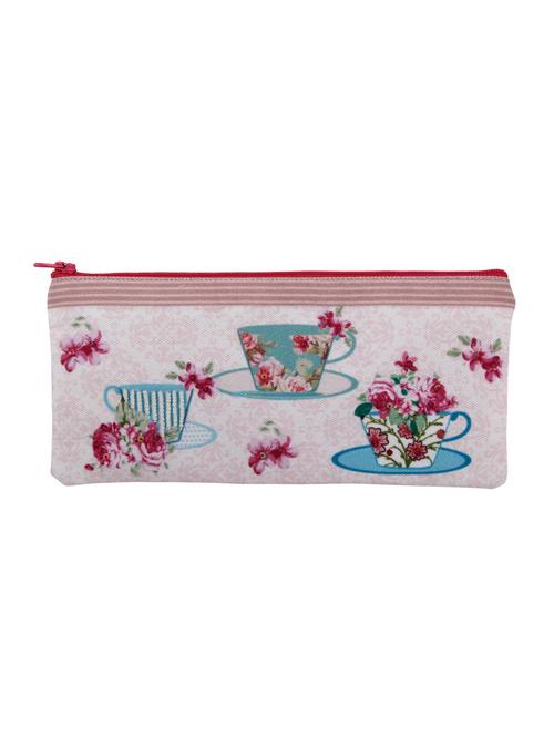 pink canvas regular clutch - 16041602 - Standard Image - 1