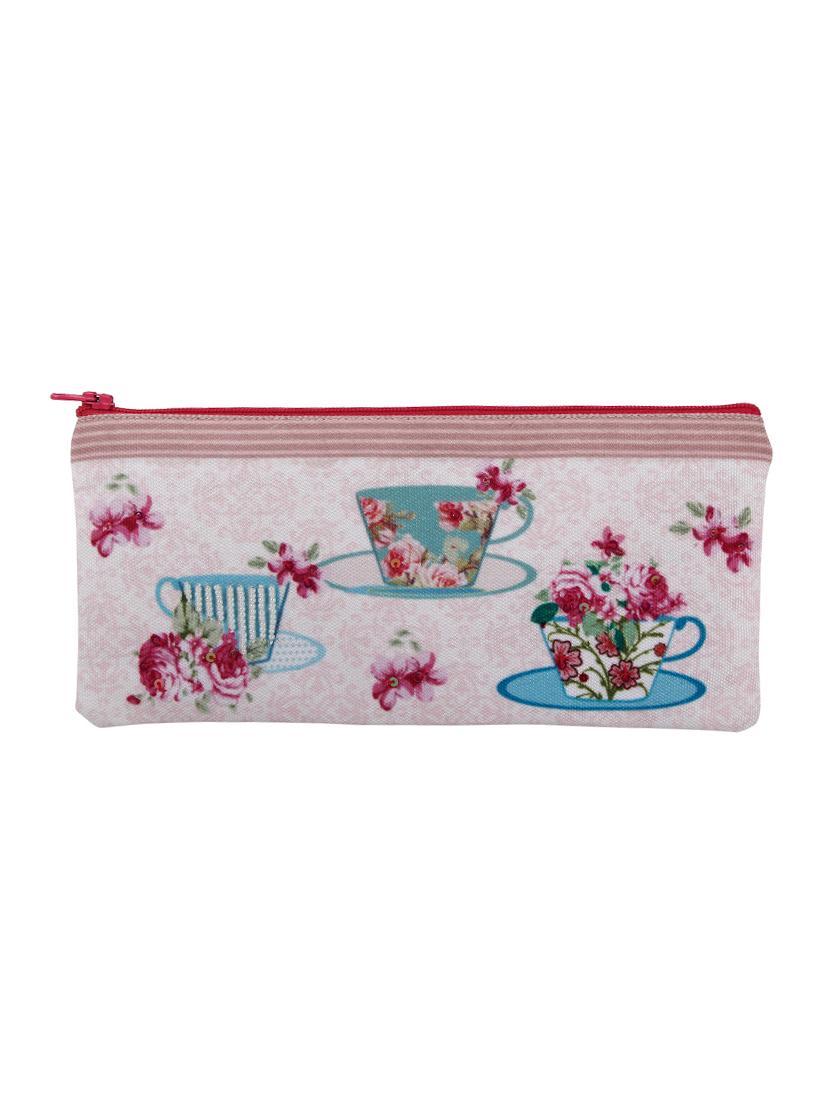 pink canvas regular clutch - 16041602 - Zoom Image - 1