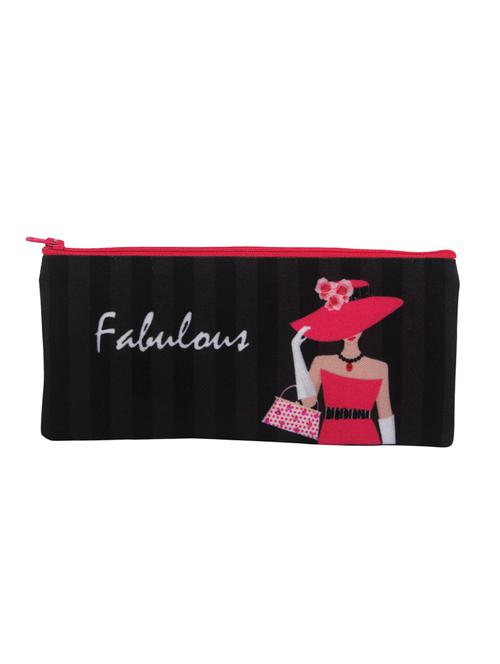 black canvas regular pouch - 16041604 - Standard Image - 1