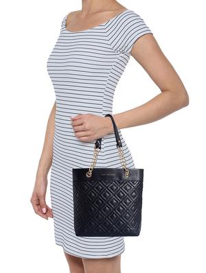 black leatherette (pu) regular handbag - 16042424 - Standard Image - 5