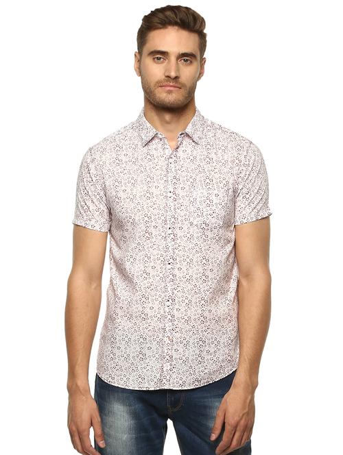 white floral printed casual shirt - 16043224 - Standard Image - 1