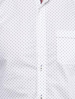 white printed casual shirt - 16043315 - Standard Image - 4