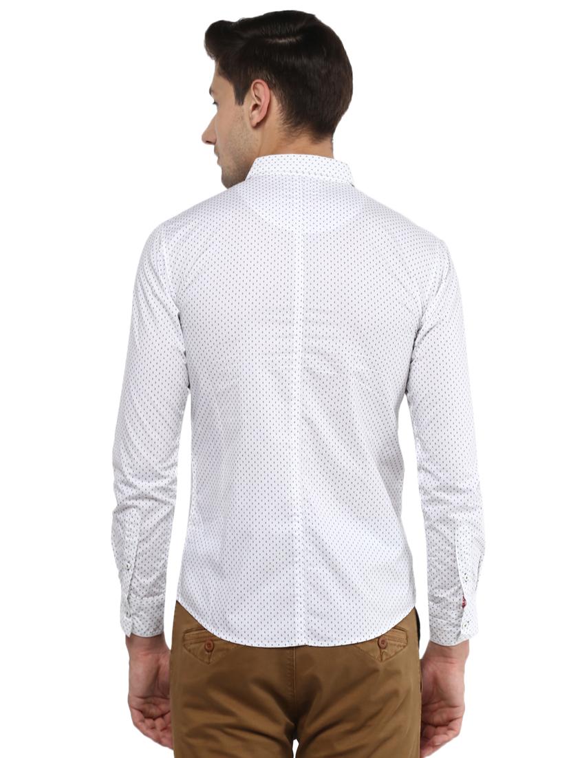 white printed casual shirt - 16043315 - Zoom Image - 3