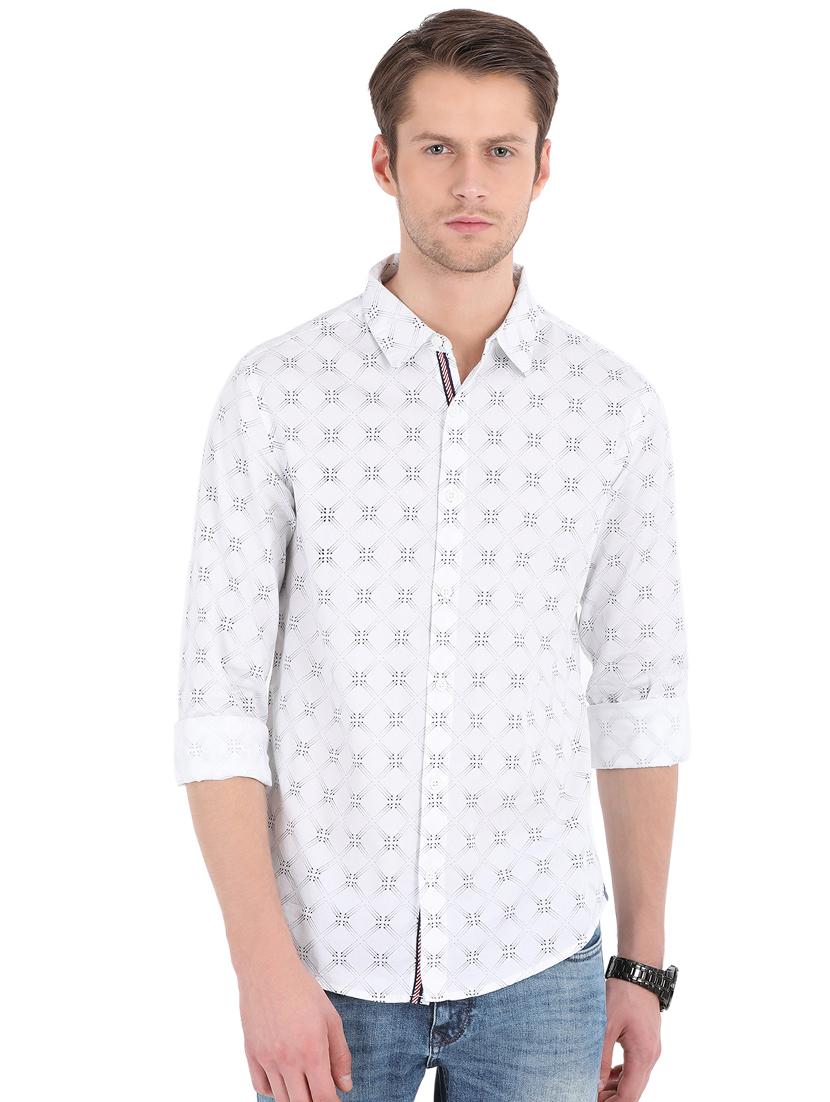 white cotton casual shirt - 16043436 - Zoom Image - 1
