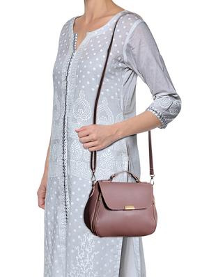 purple leatherette (pu) sling bag - 16044111 - Standard Image - 5