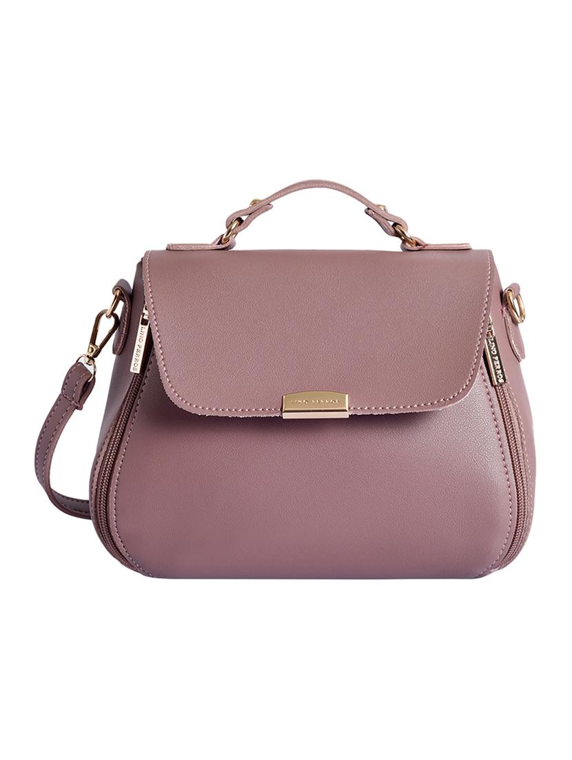purple leatherette (pu) sling bag - 16044111 - Zoom Image - 1