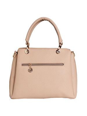 beige leatherette (pu) satchel - 16044266 - Standard Image - 2
