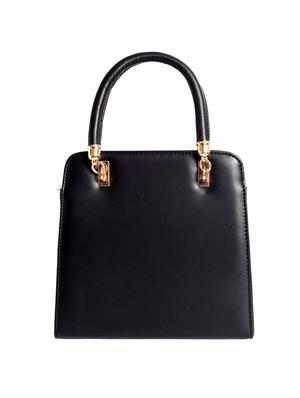 black leatherette (pu) satchel - 16044275 - Standard Image - 2
