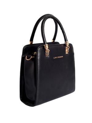 black leatherette (pu) satchel - 16044275 - Standard Image - 4