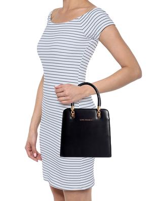black leatherette (pu) satchel - 16044275 - Standard Image - 5
