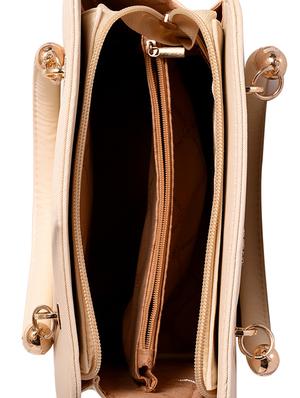 pink leatherette (pu) satchel - 16044311 - Standard Image - 3