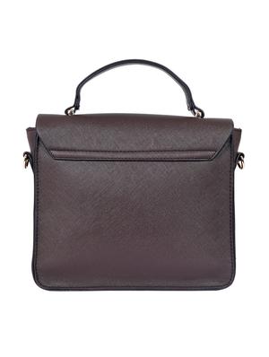 brown leatherette (pu) sling bag - 16044399 - Standard Image - 2