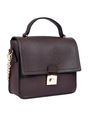 brown leatherette (pu) sling bag - 16044399 - Standard Image - 4