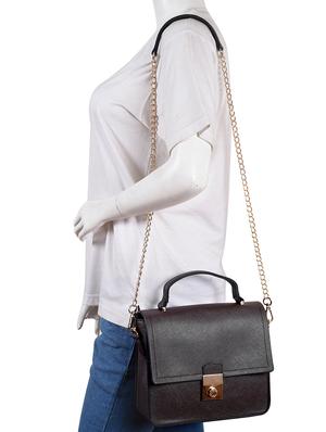 brown leatherette (pu) sling bag - 16044399 - Standard Image - 5