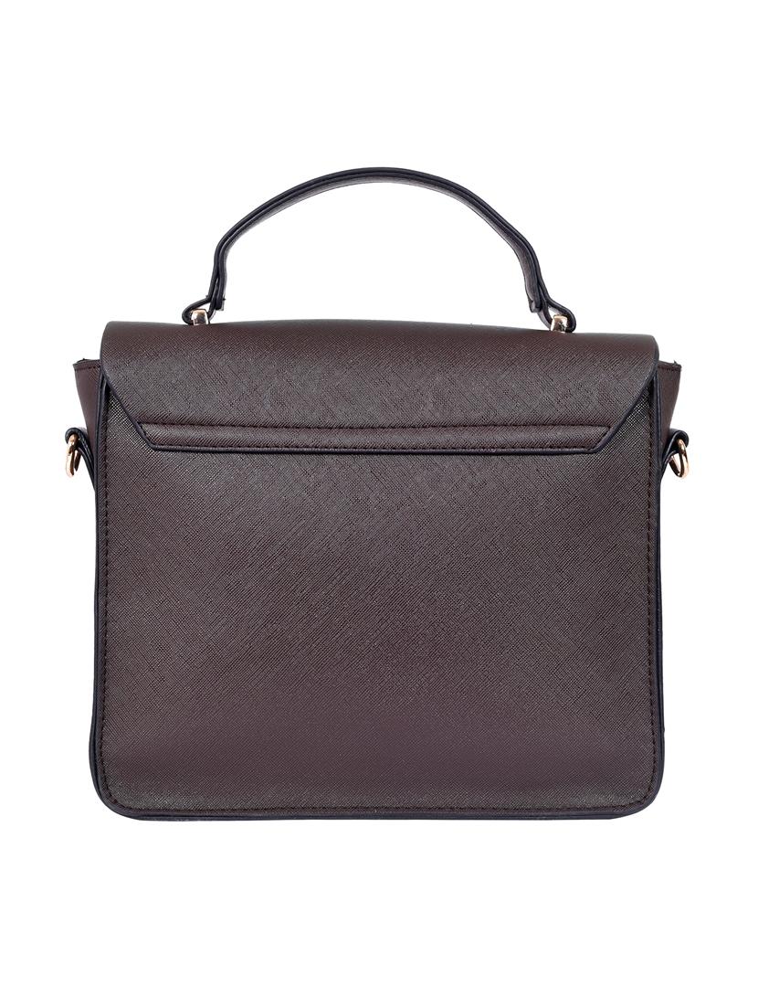 brown leatherette (pu) sling bag - 16044399 - Zoom Image - 2