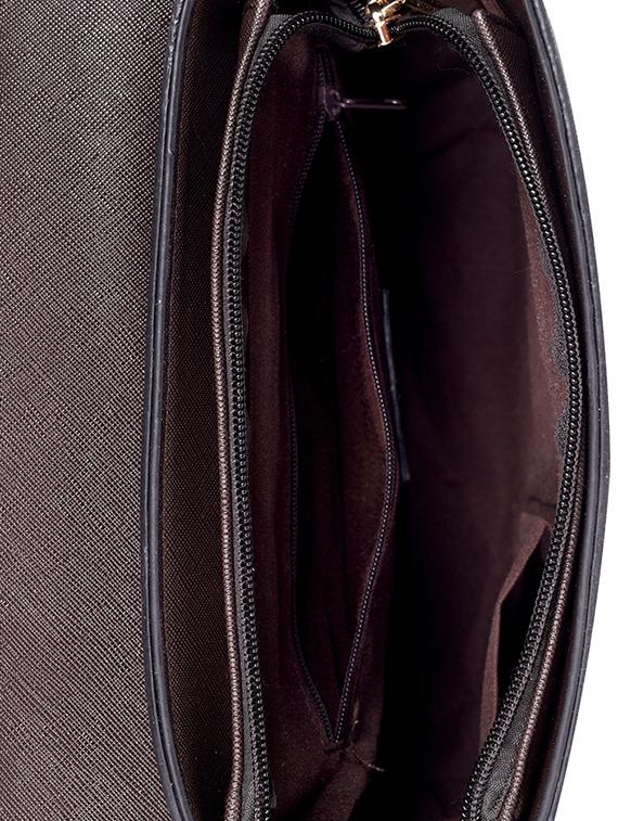 brown leatherette (pu) sling bag - 16044399 - Zoom Image - 3
