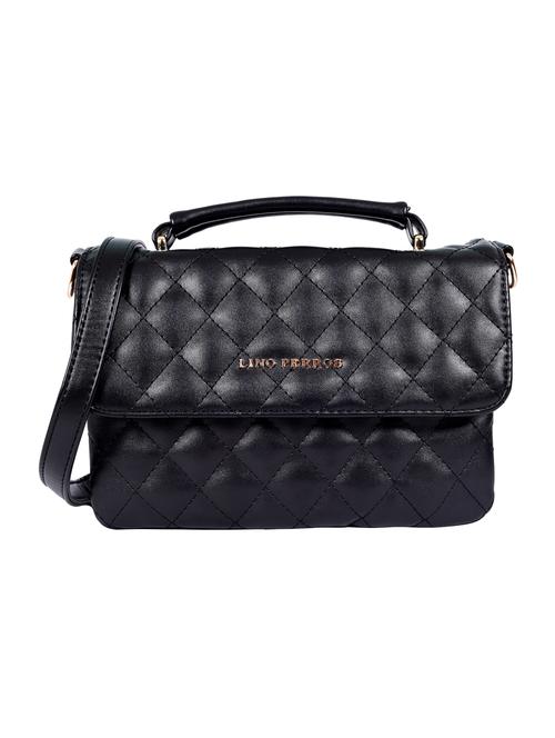 black leatherette (pu) sling bag - 16044403 - Very Small Image - 1