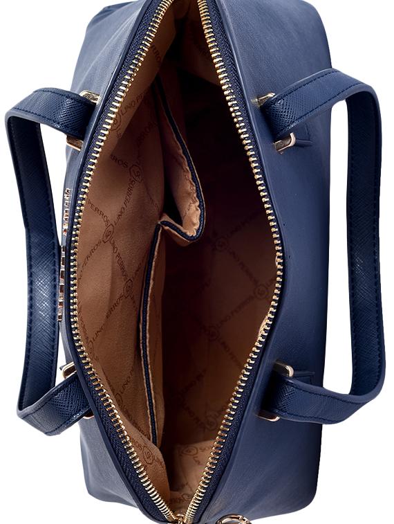 blue leatherette (pu) handbag - 16044437 - Zoom Image - 3