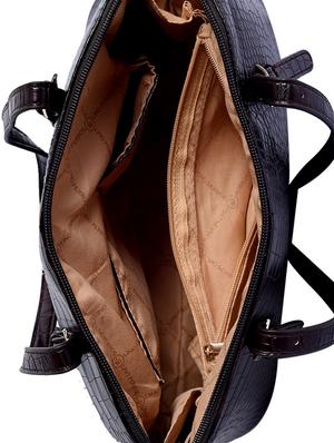 brown leatherette (pu) handbag - 16044493 - Standard Image - 3