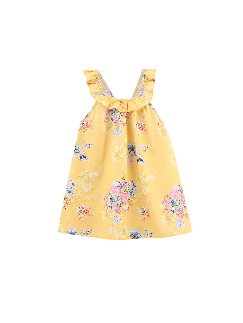 bow patched frill trim dress - 16044885 - Zoom Image - 1