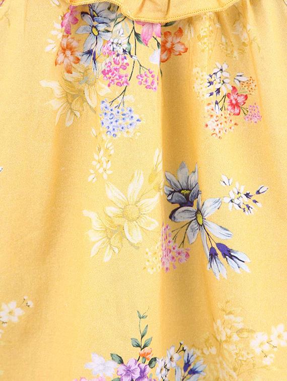 bow patched frill trim dress - 16044885 - Zoom Image - 4
